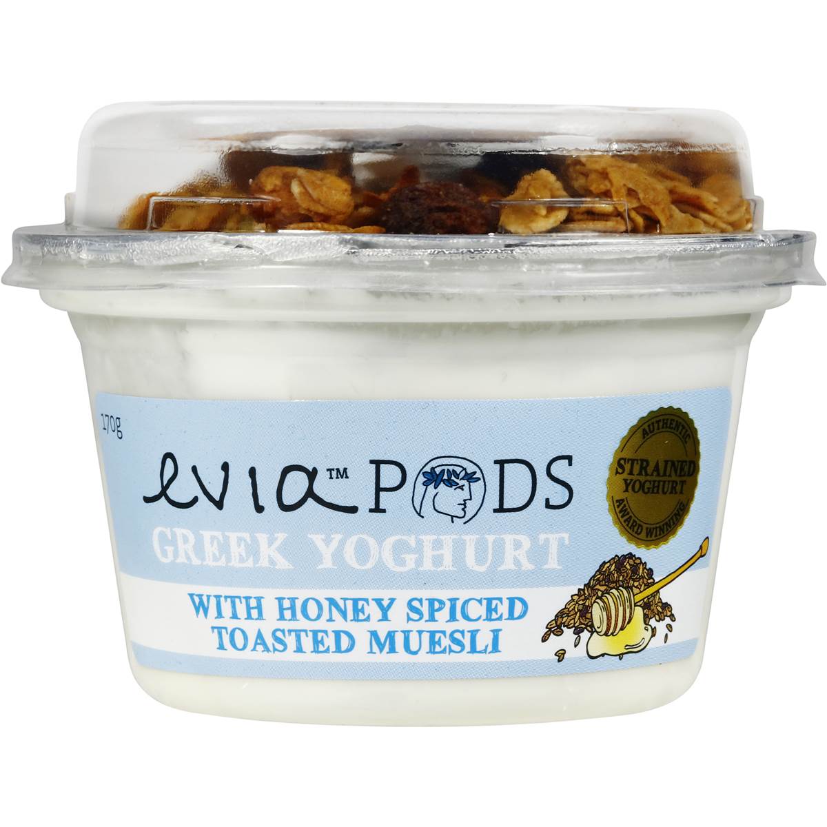 Evia Toasted Muesli Yoghurt Pods 170g Woolworths