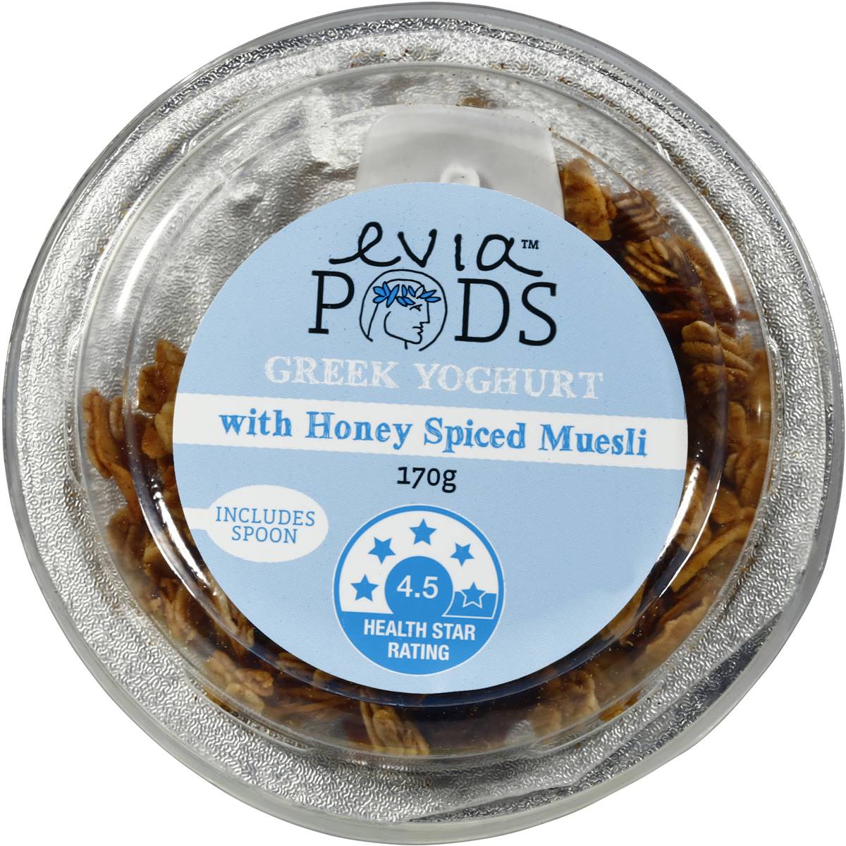 Evia Toasted Muesli Yoghurt Pods 170g Woolworths