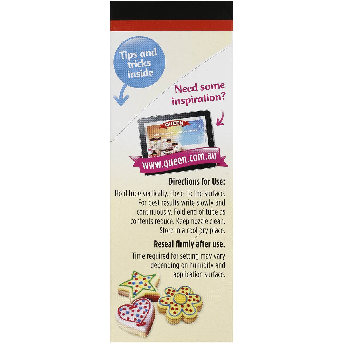 Queen Writing Icing 5pk Woolworths