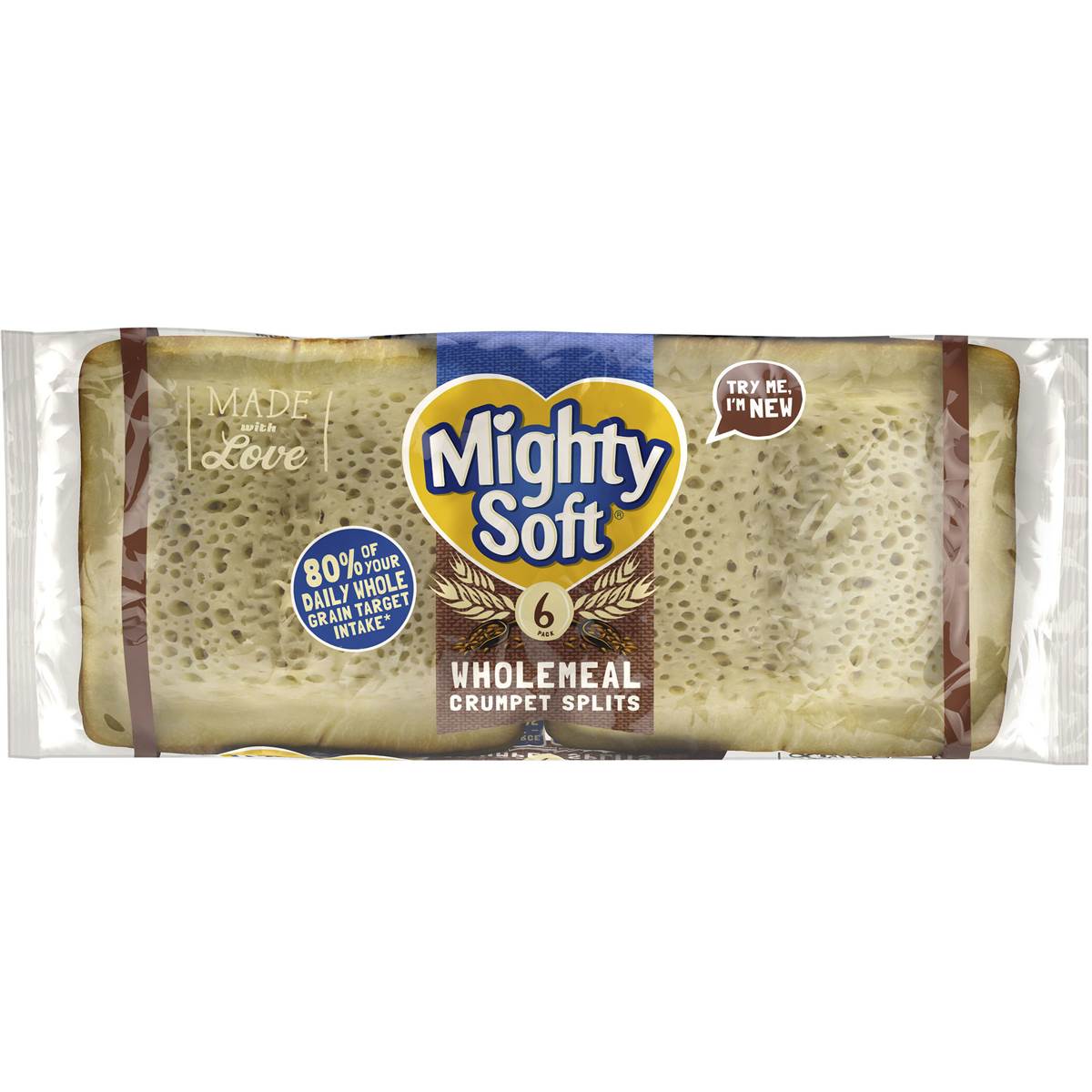 Mighty Soft Crumpets Wholemeal 6pk Woolworths