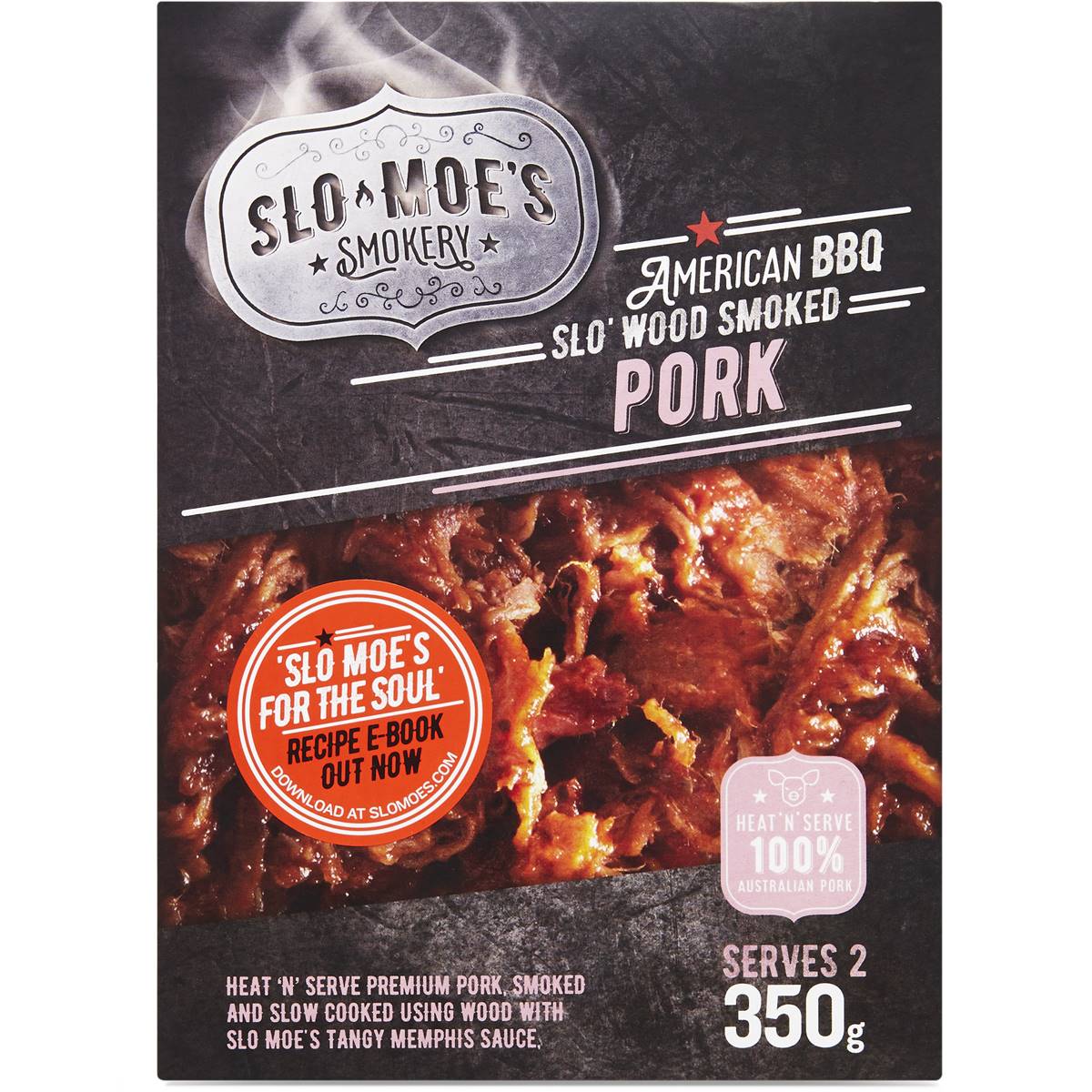 Slo Moes Smoked Pork 350g Woolworths