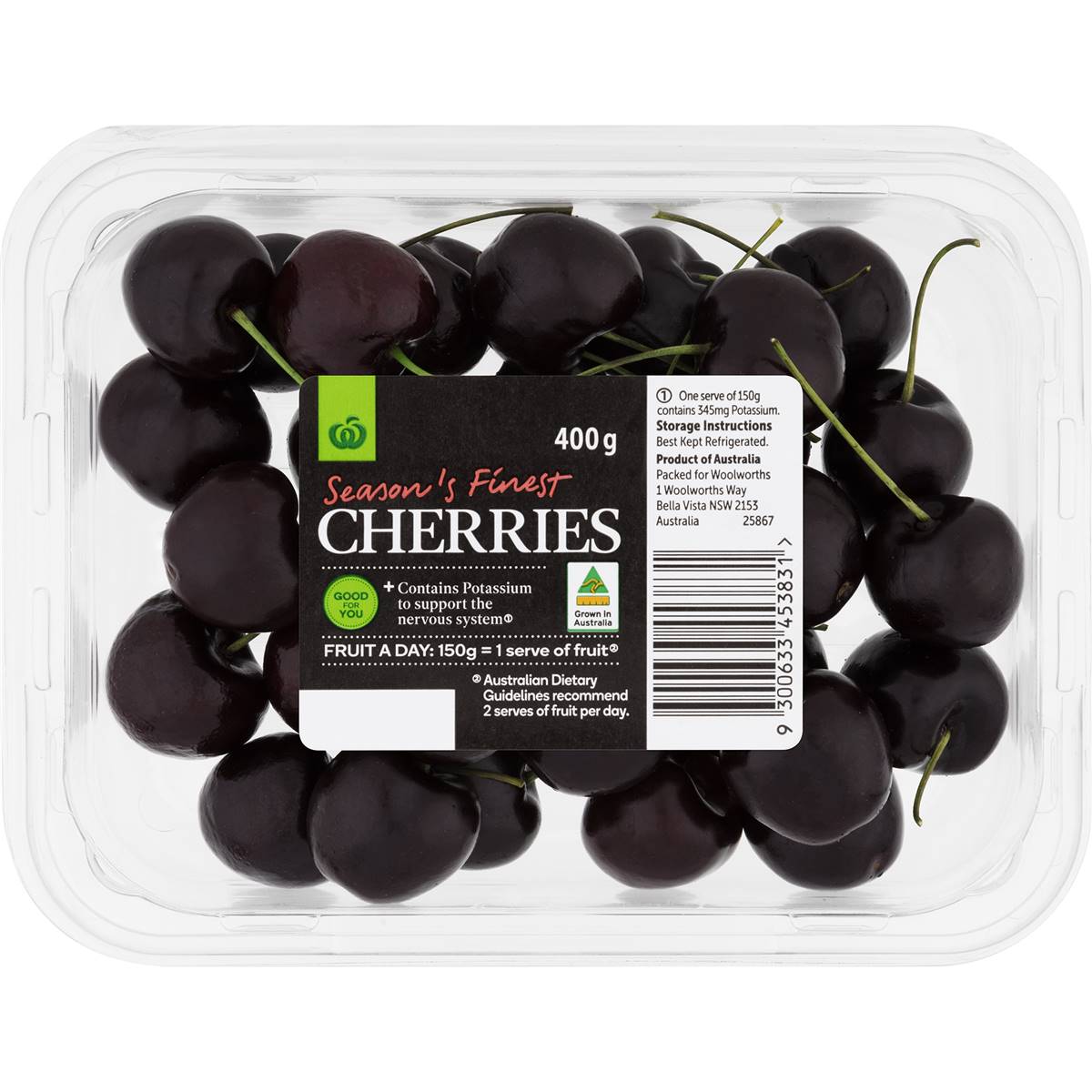 Woolworths Cherries King Season Finest 500g Woolworths