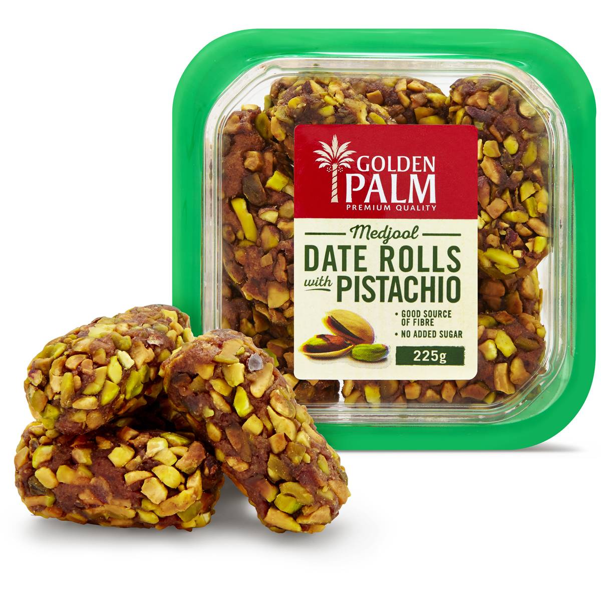 Golden Palm Date & Pistachio Rolls Snack Pots 225g Woolworths