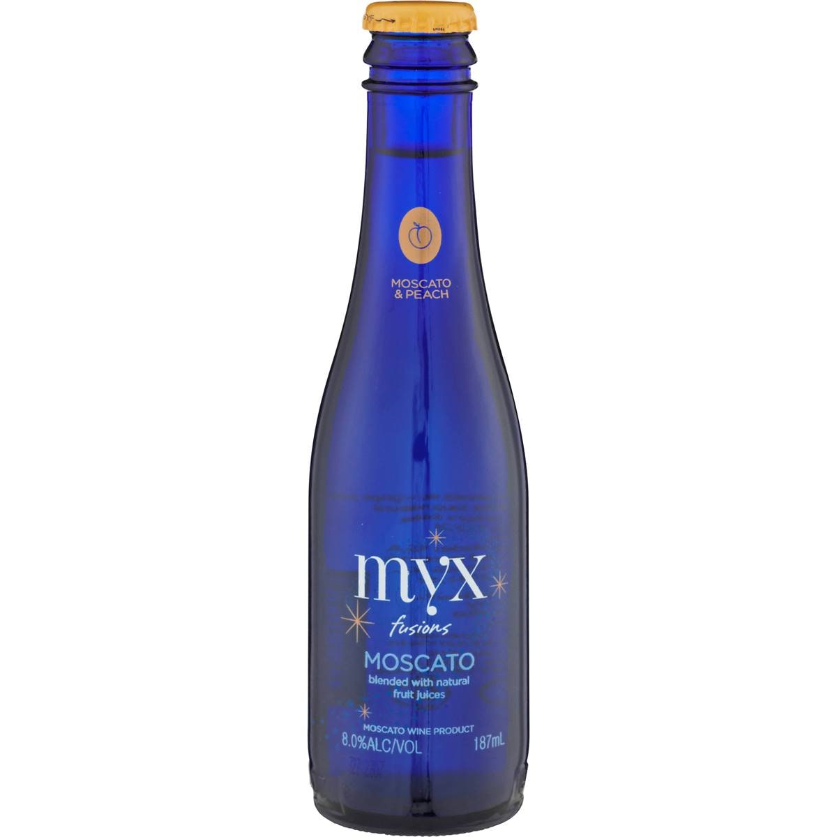 Myx Fusions Premix Moscato & Peach 187ml Woolworths