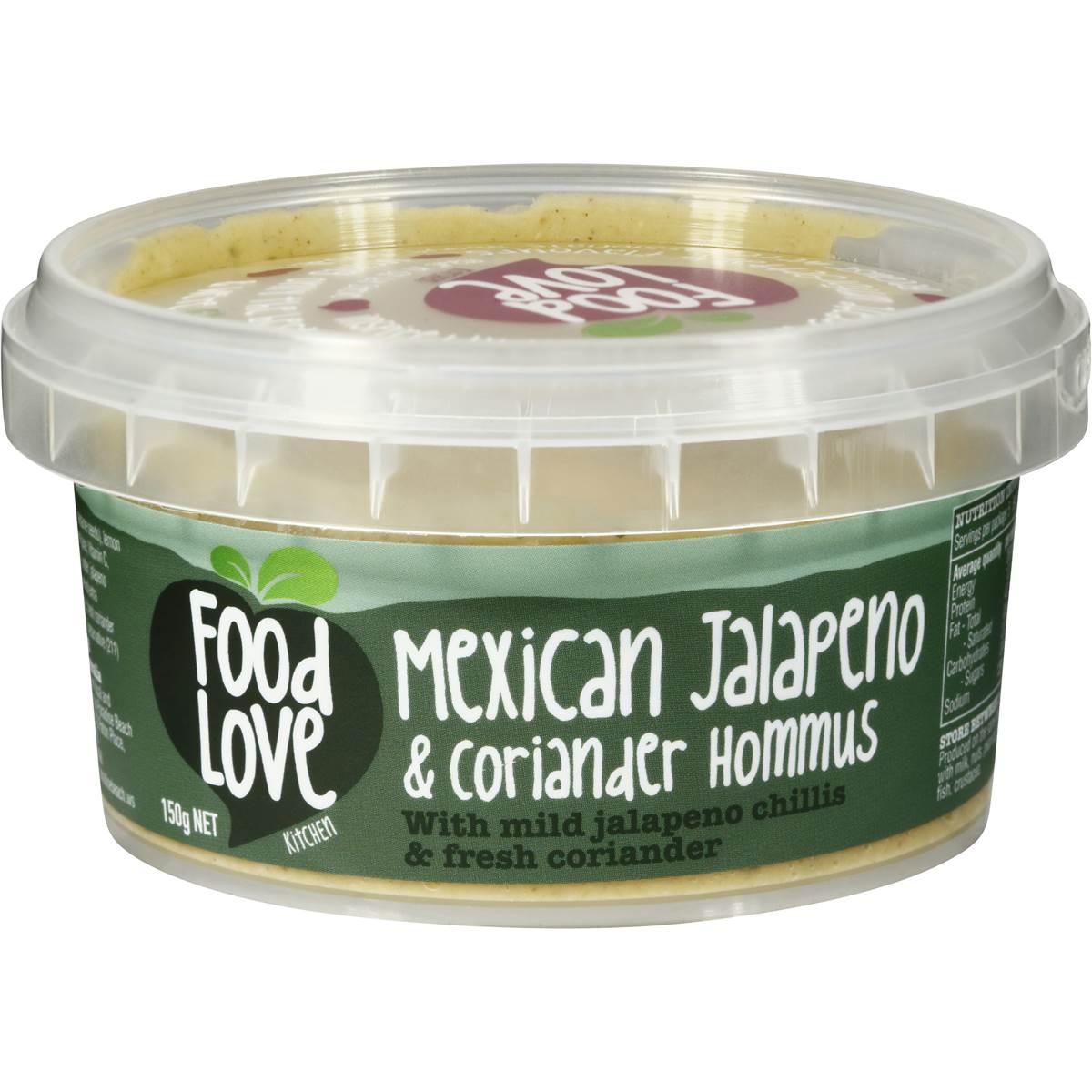 Food Love Kitchen Dip Mexican Coriander Jalapeno 150g Woolworths