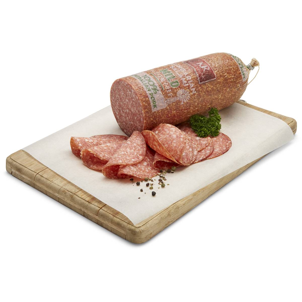 K R Castlemaine Hungarian Salami Mild Sliced From The Deli