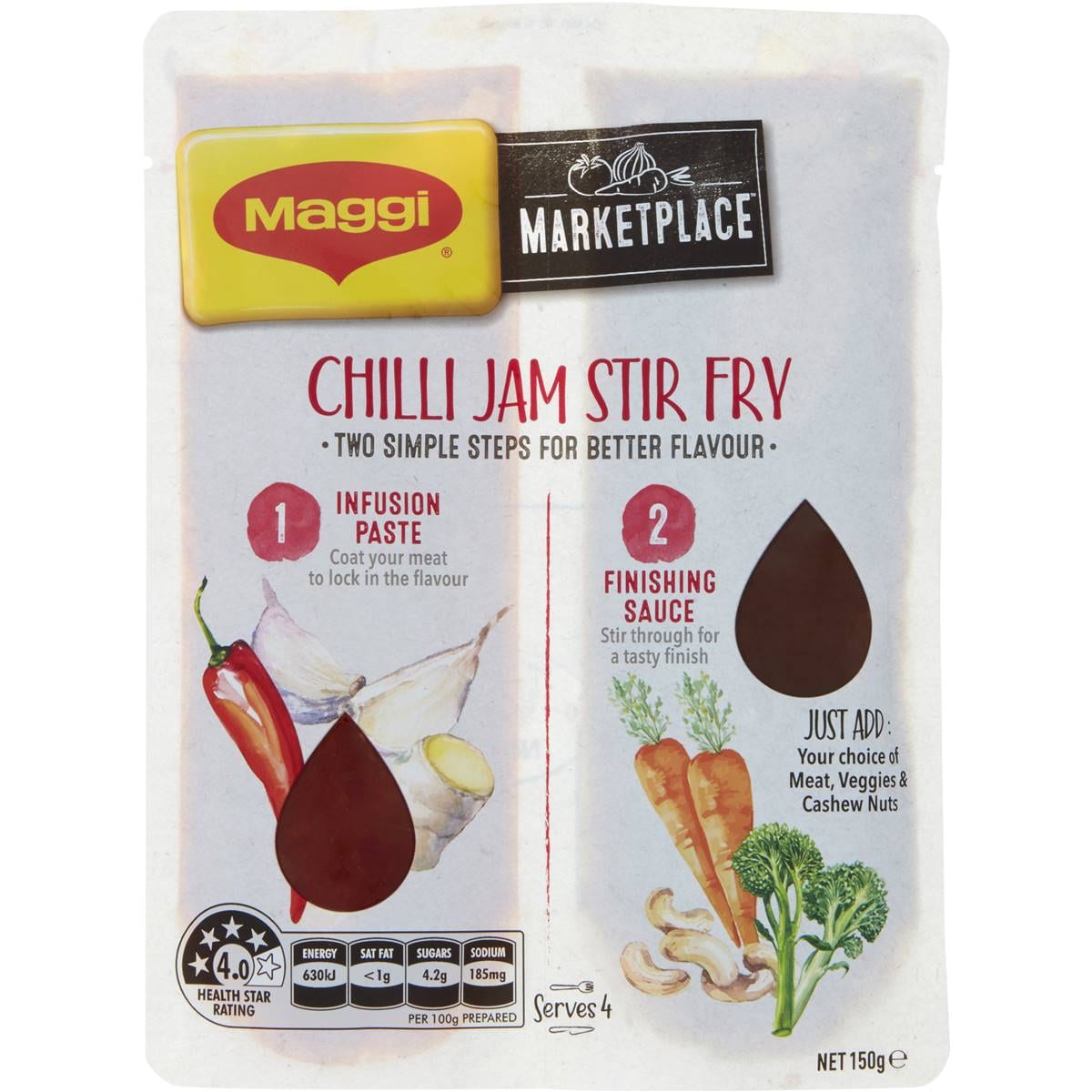Maggi Marketplace Chilli Jam Stir Fry 150g Woolworths