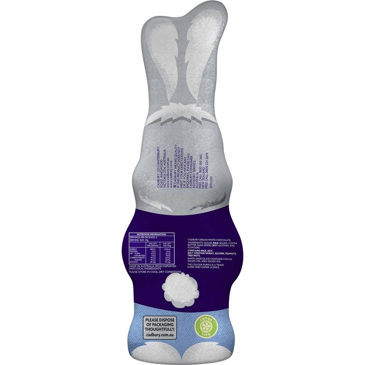 Cadbury Dream Chocolate Easter Bunny 150g Woolworths