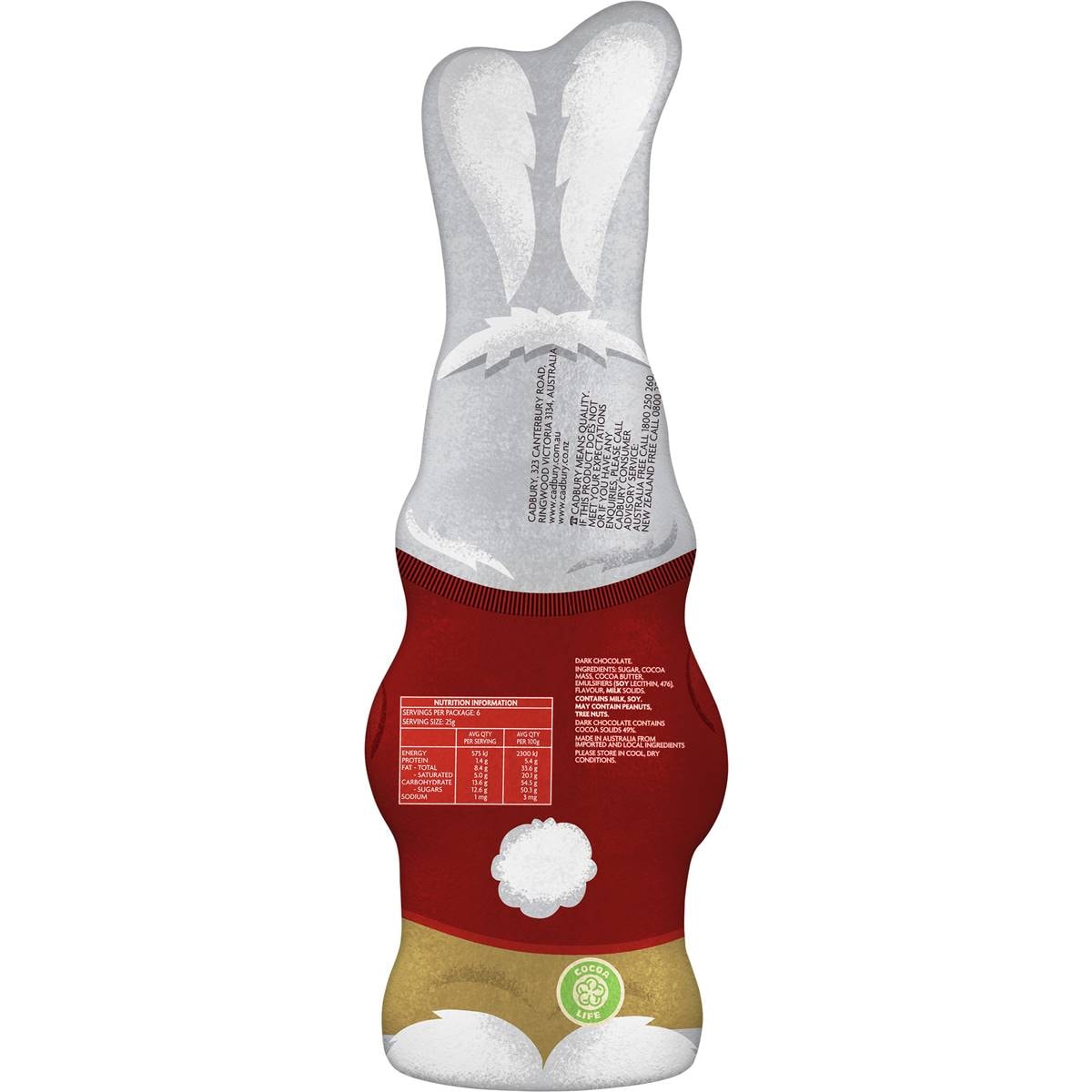 Cadbury Old Gold Chocolate Easter Bunny 150g Woolworths