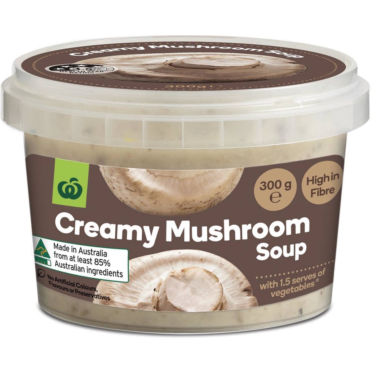 Woolworths Fresh Creamy Mushroom Soup 300g Woolworths