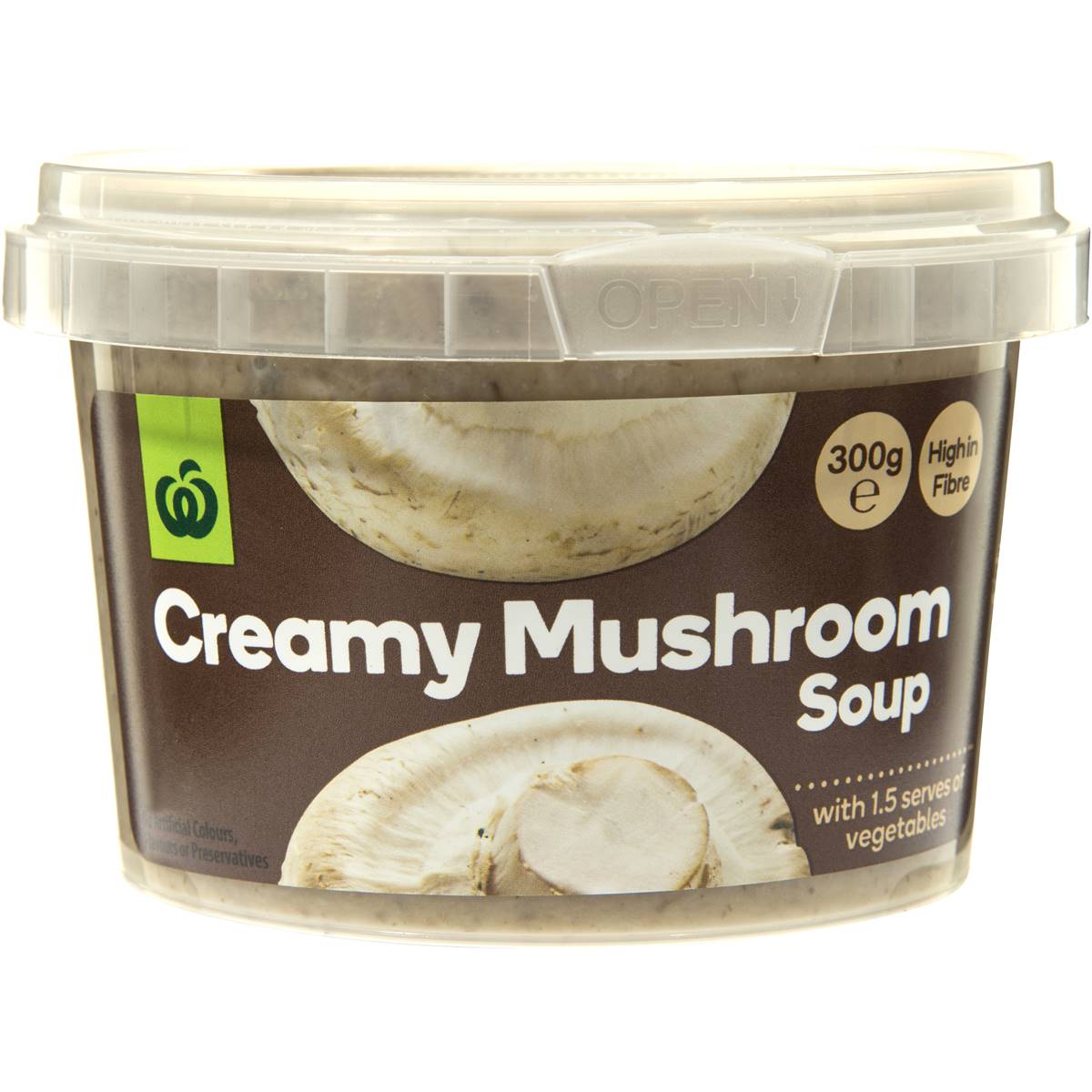 Woolworths Fresh Creamy Mushroom Soup 300g Woolworths
