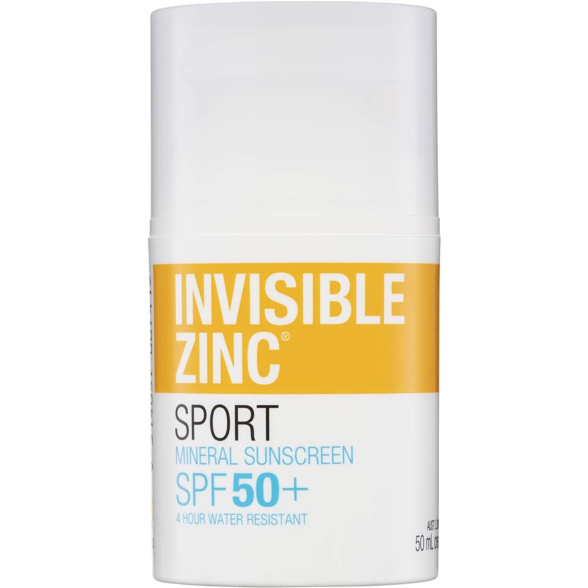 Invisible Zinc 4hr Water Resistant Spf50 50ml Woolworths