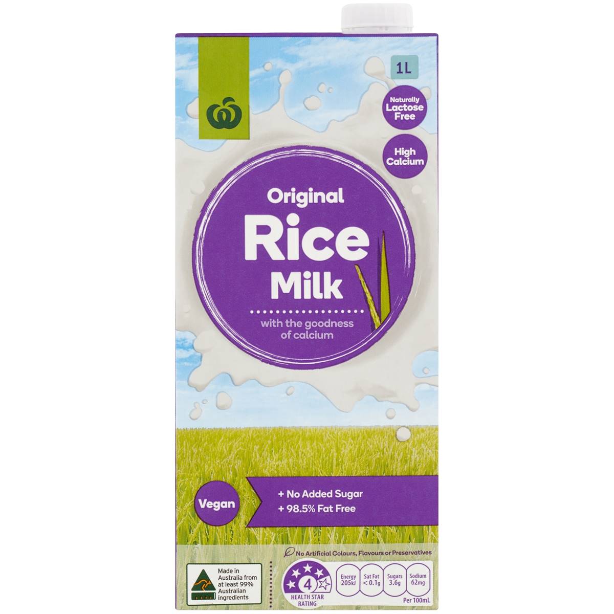 Woolworths Rice Milk 1l Woolworths