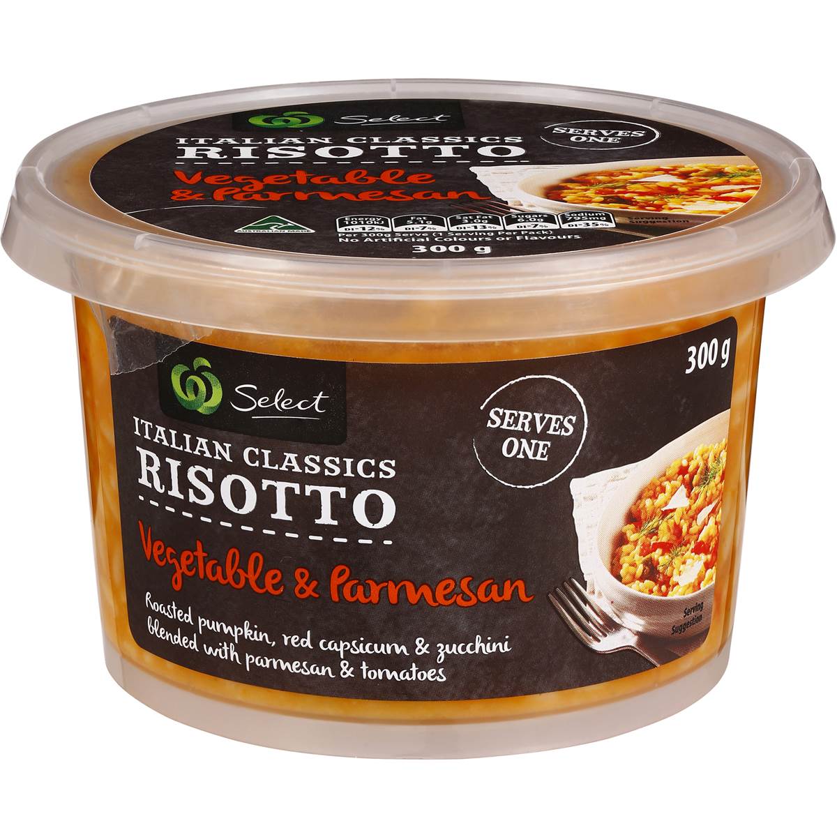 Woolworths Select Vegetable & Parmesan Risotto 300g Woolworths