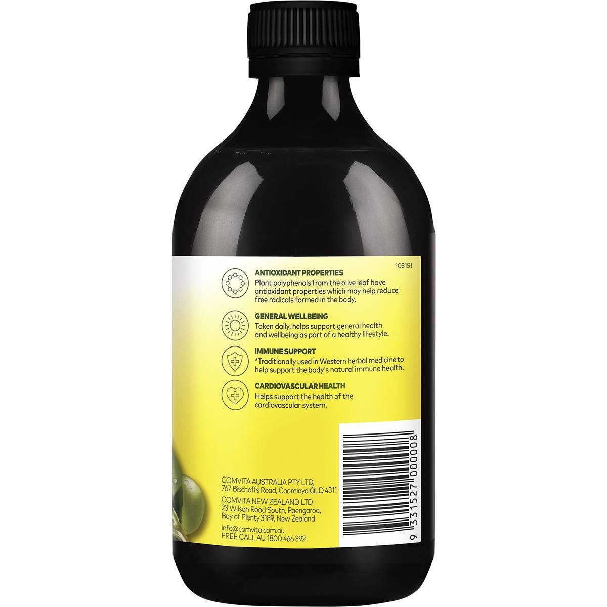 Comvita Natural Olive Leaf Extract 500ml Woolworths