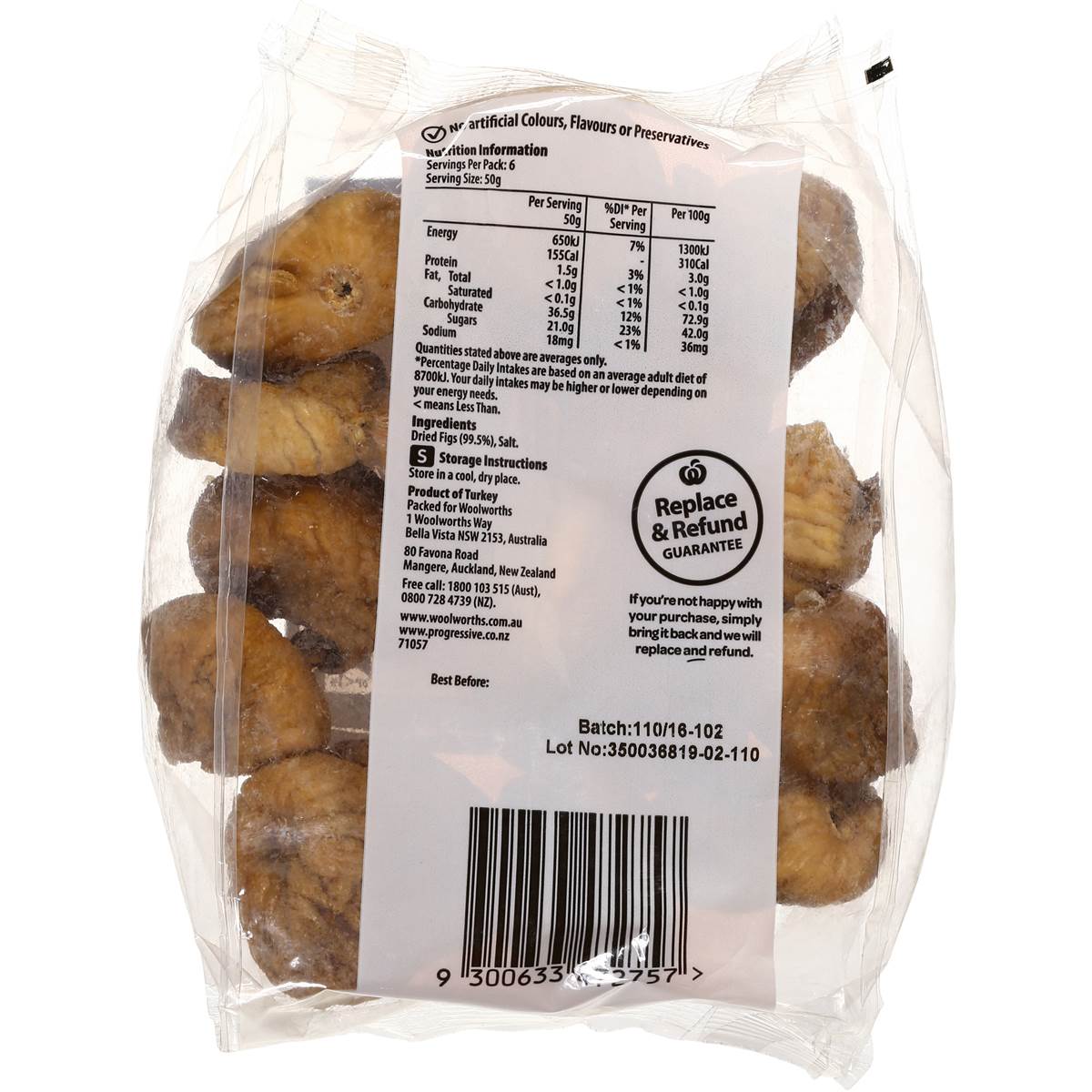 Woolworths Figs Dried 300g Woolworths