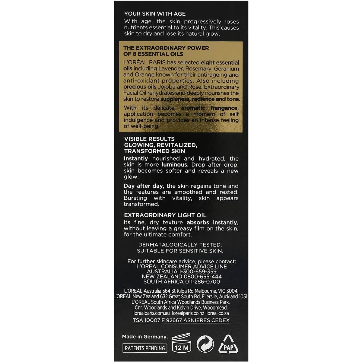 L'oreal Oil Age Extraordinary Perfect 30ml Woolworths