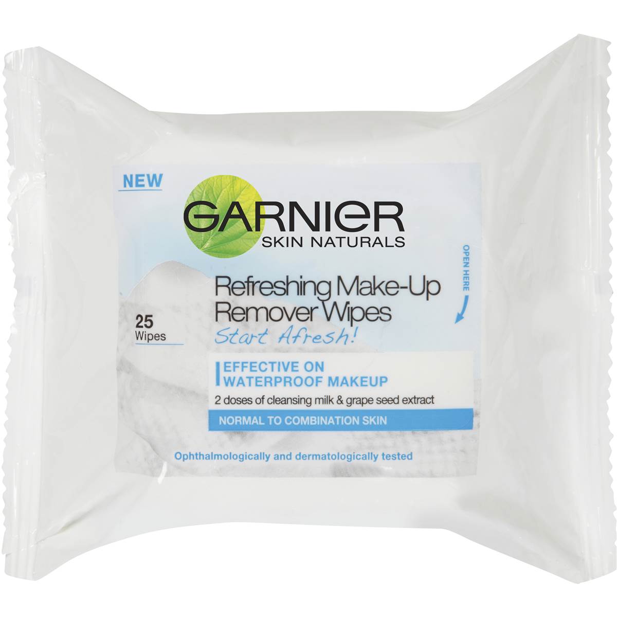 Garnier Make Up Remover Wipes Blue 25 Pack Woolworths