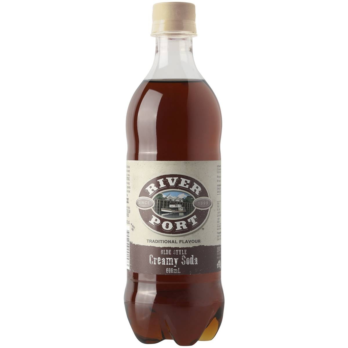 River Port Creamy Soda Bottle 600ml Woolworths