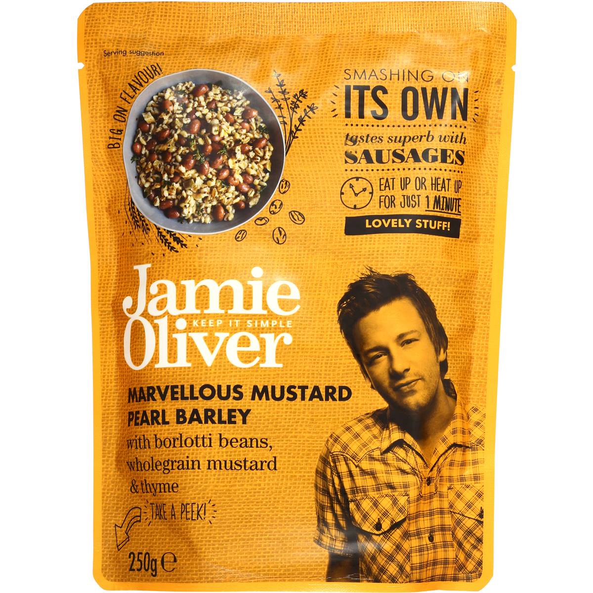 Jamie Oliver Heat & Serve Mustard Pearl Barley 250g Woolworths