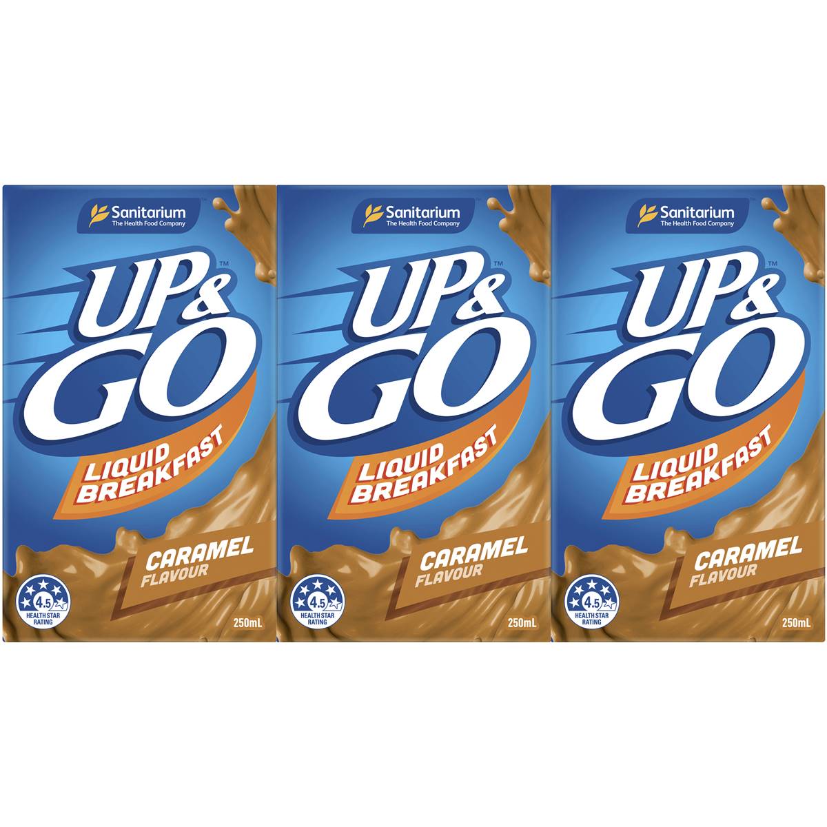 Sanitarium Up&go Caramel Liquid Breakfast 3x250ml Woolworths