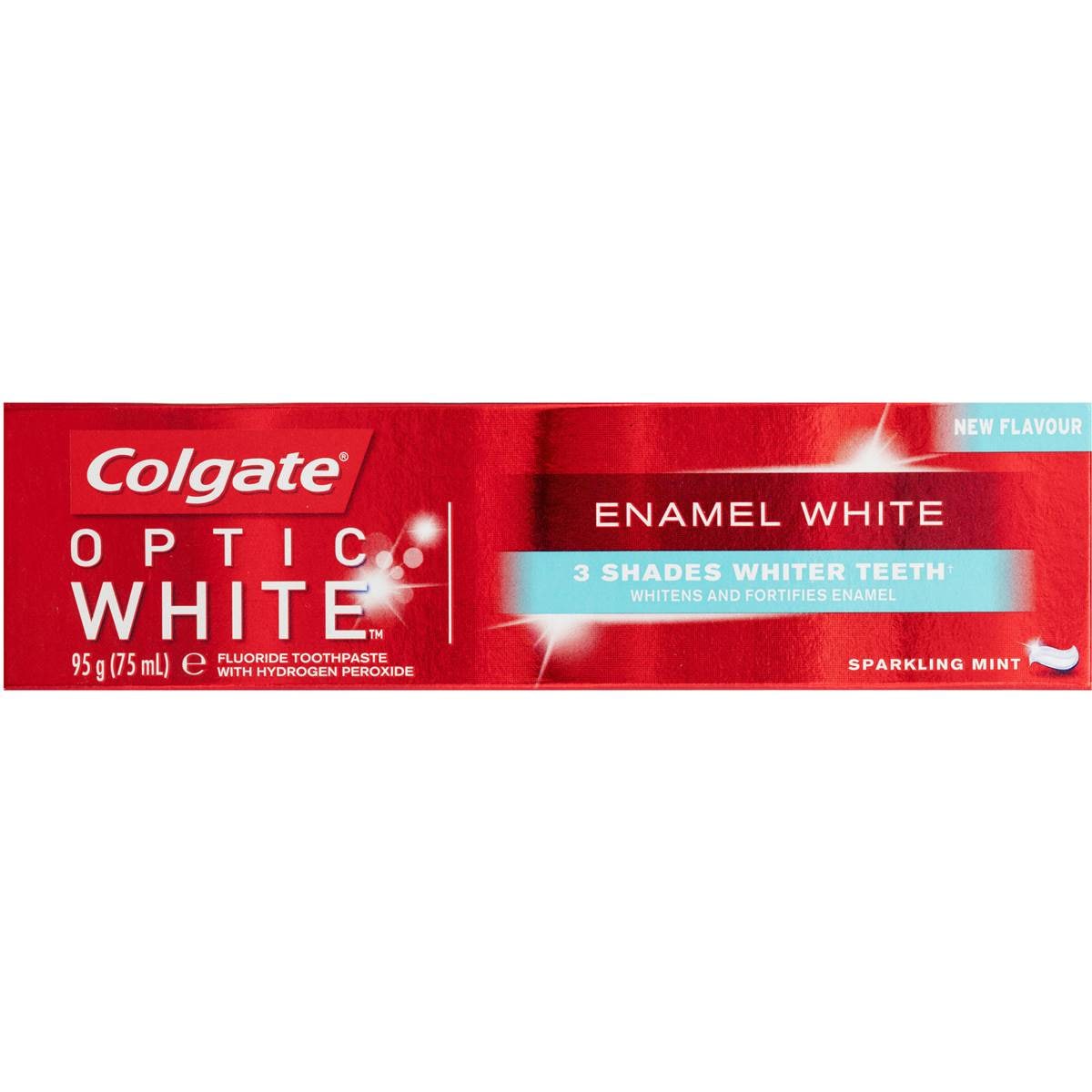 Colgate Teeth Whitening Toothpaste Optic White 95g Woolworths