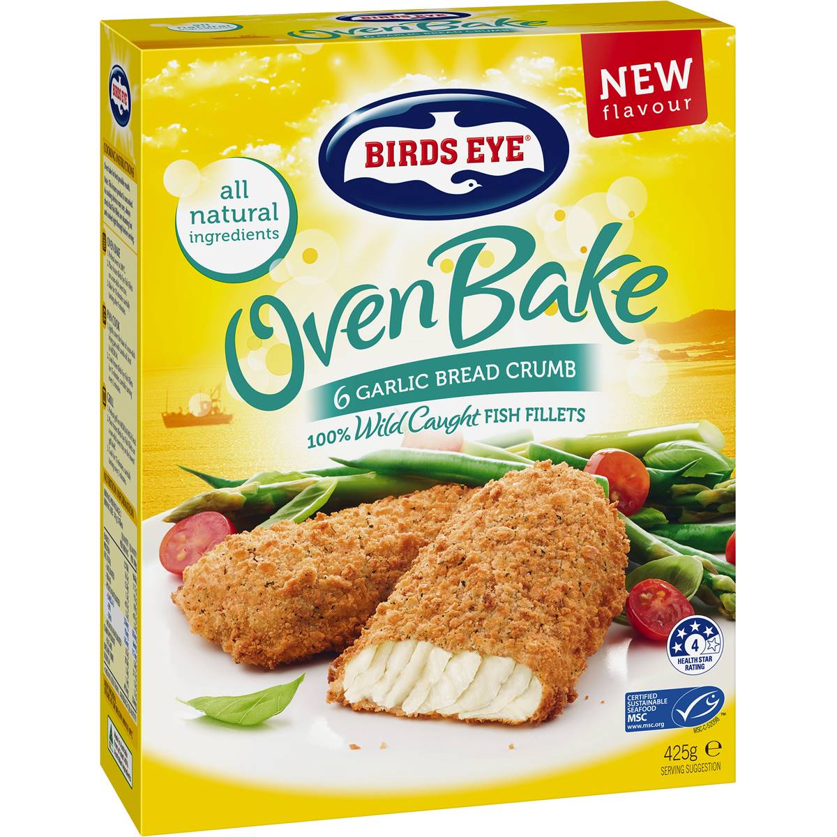 Birds Eye Oven Bake Fish Garlic Breadcrumb 6 Pack Woolworths