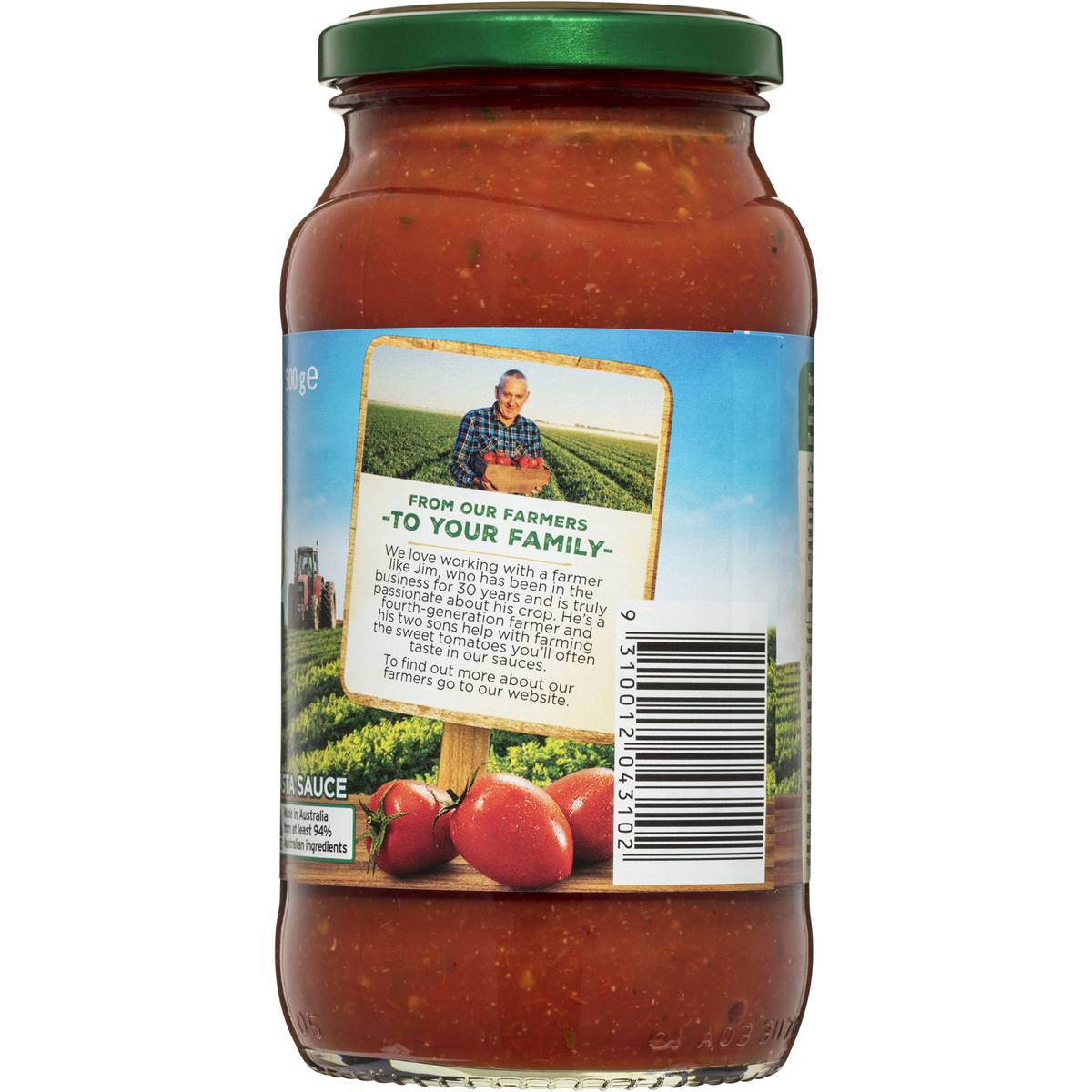 Dolmio Aussie Farmers Bolognese Pasta Sauce 500g Woolworths