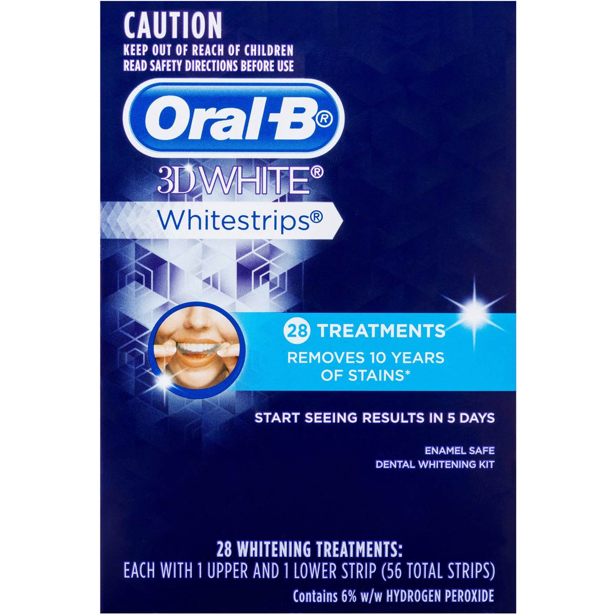 Oral-b 3d White Whitestrips Treatment 28 Pack | Woolworths