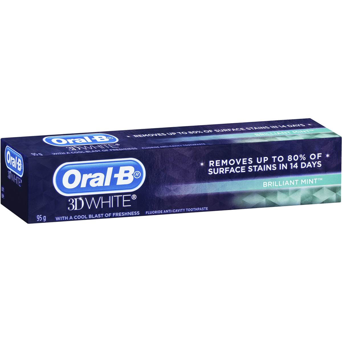 Oral-b 3d White Brilliant Toothpaste Mint 95g | Woolworths