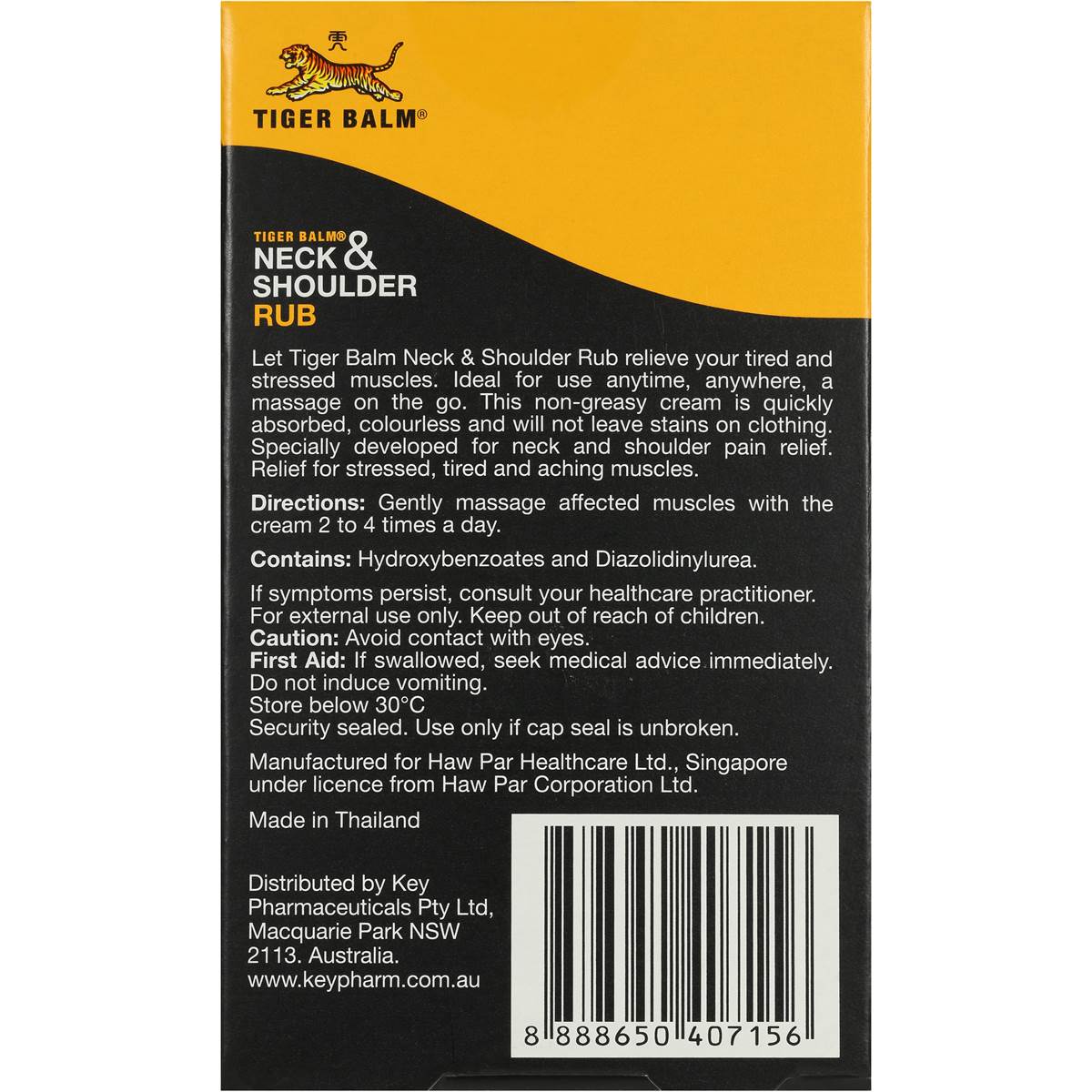 Tiger Balm Neck & Shoulder Rub 50g | Woolworths
