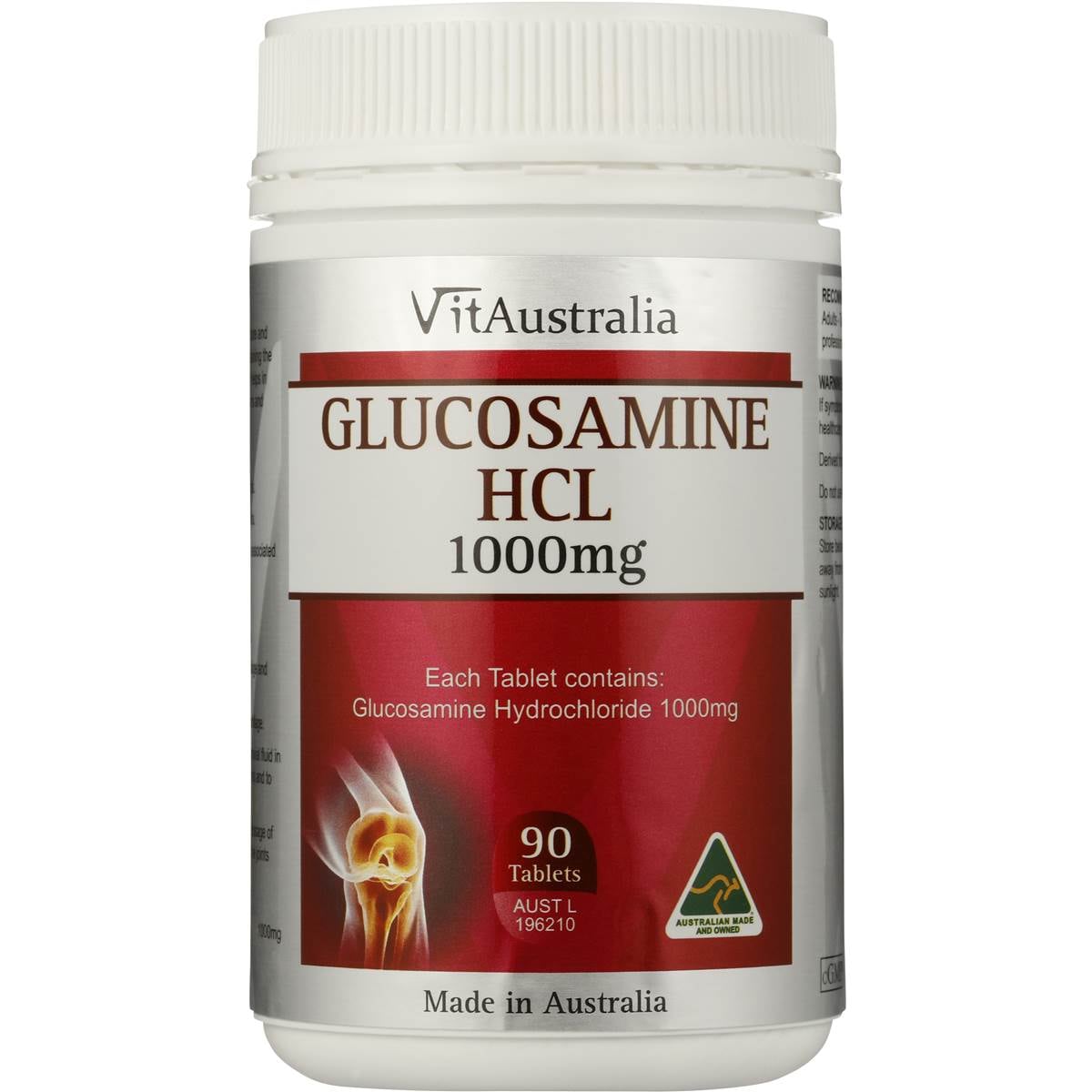 Vitaustralia Glucosamine Hcl 1000mg 90 Tablets Woolworths