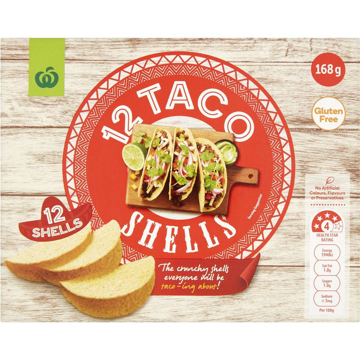 Woolworths Crunchy Taco Shells 12 Pack Woolworths