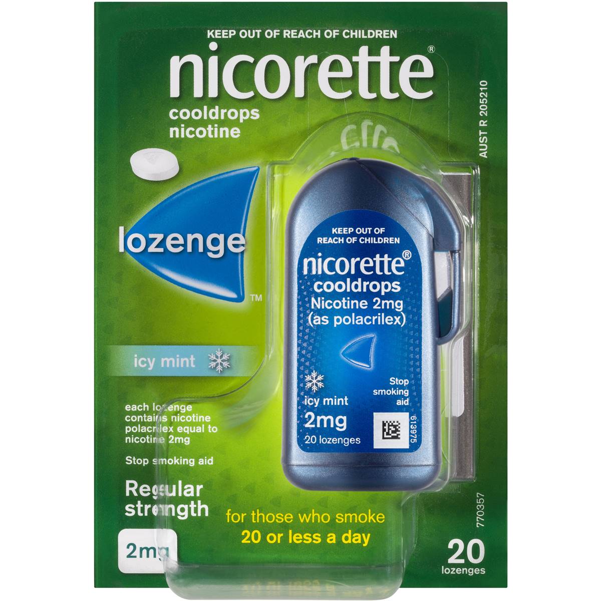 Nicorette Quit Smoking Cool Drops 2mg