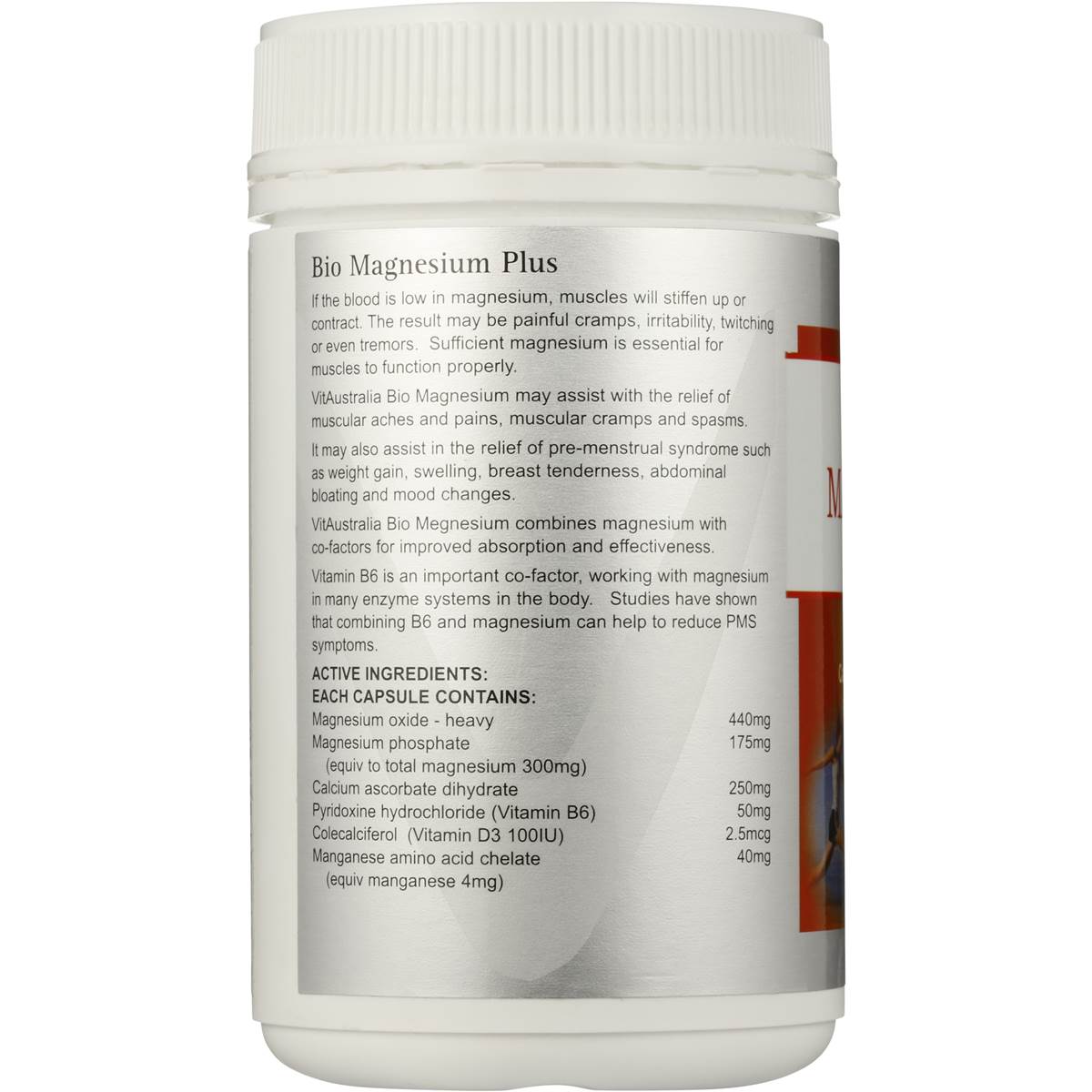 Vitaustralia Bio Magnesium 600mg 90 Capsules Woolworths