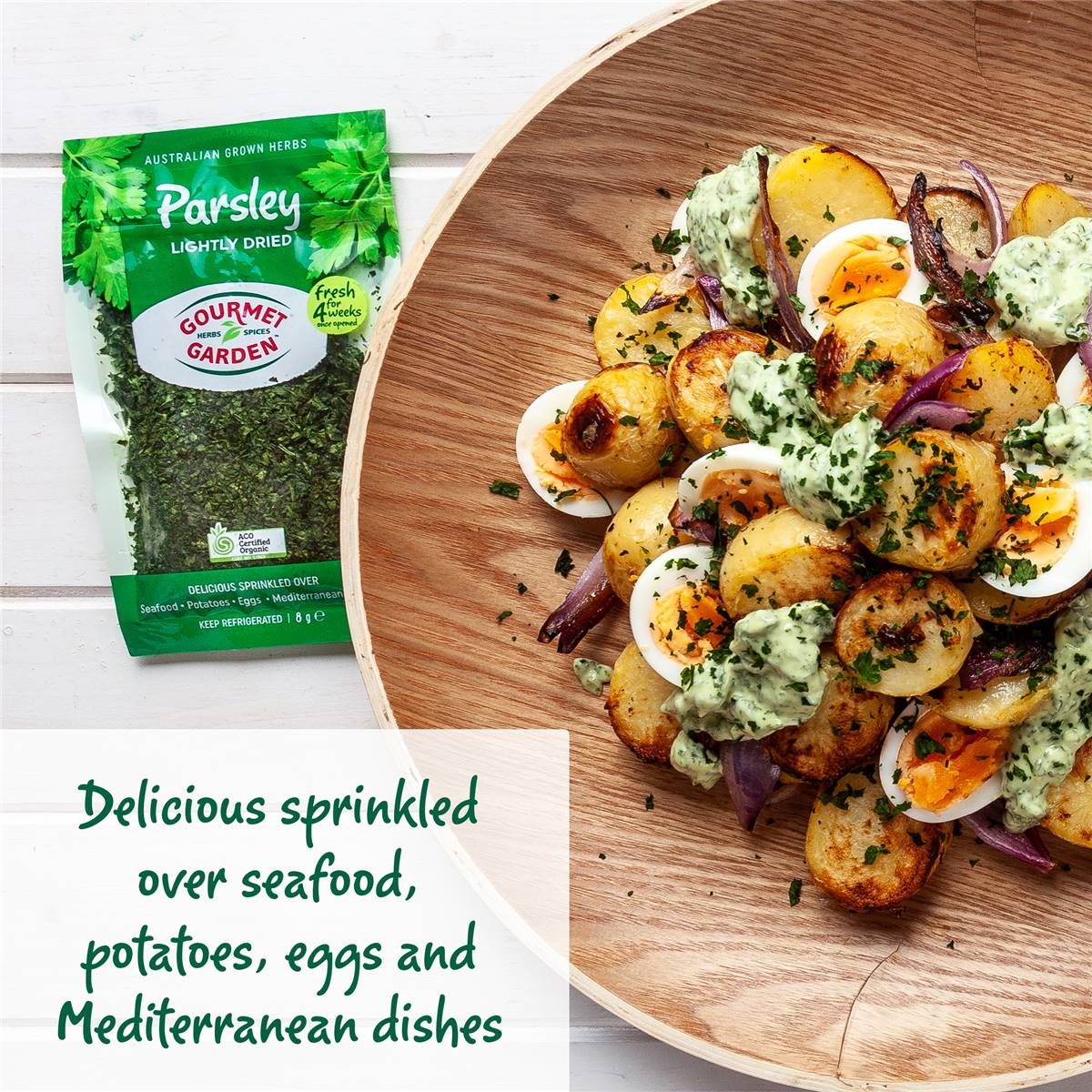 Gourmet Garden Parsley Lightly Dried 8g Sachet Woolworths