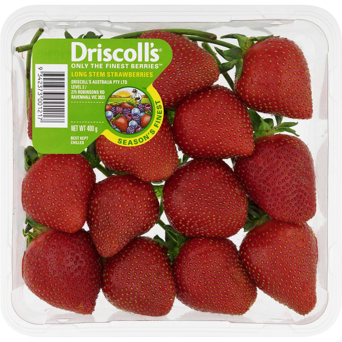 Driscoll's Long Stem Strawberry 400g Woolworths
