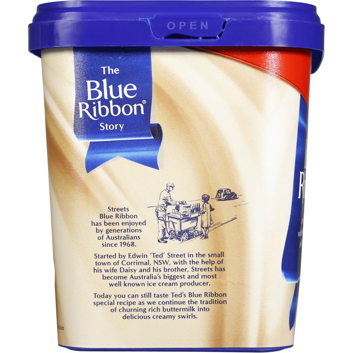 Blue Ribbon Reduced Fat Ice Cream Cookies &amp; Cream 2l tub