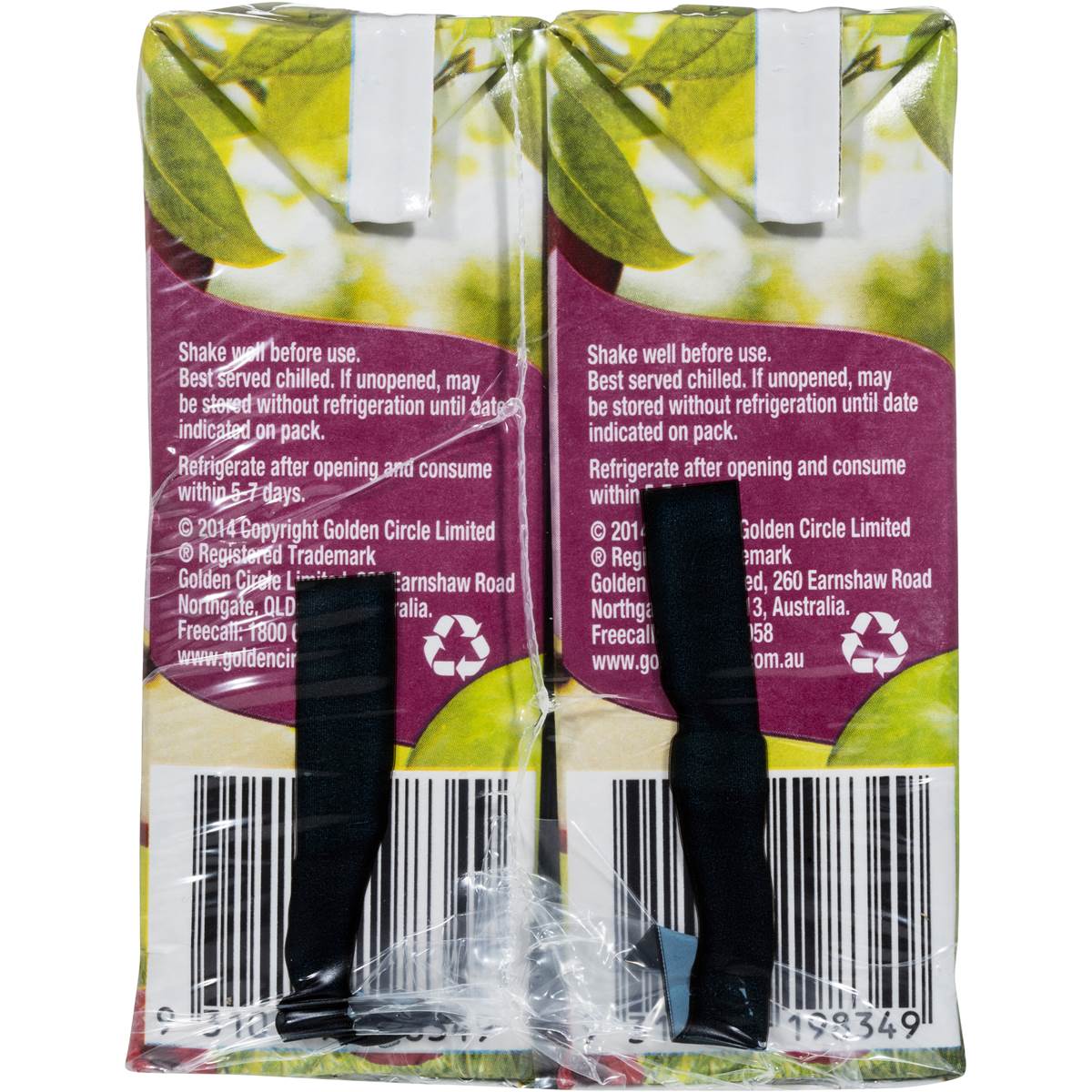 Golden Circle Apple & Raspberry Juice 8x250ml Woolworths