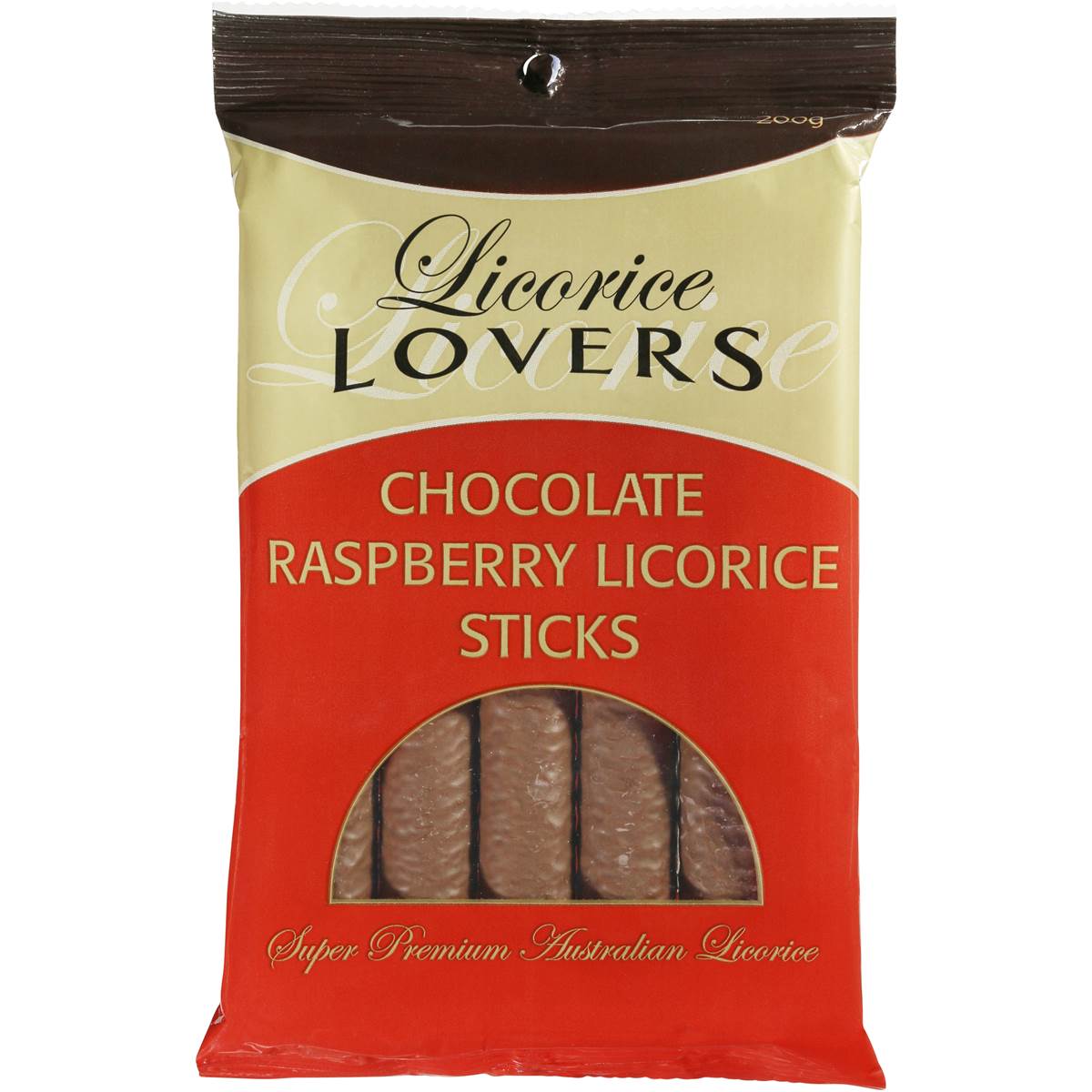 Licorice Lovers Raspberry Licorice Chocolate Coated 200g Woolworths