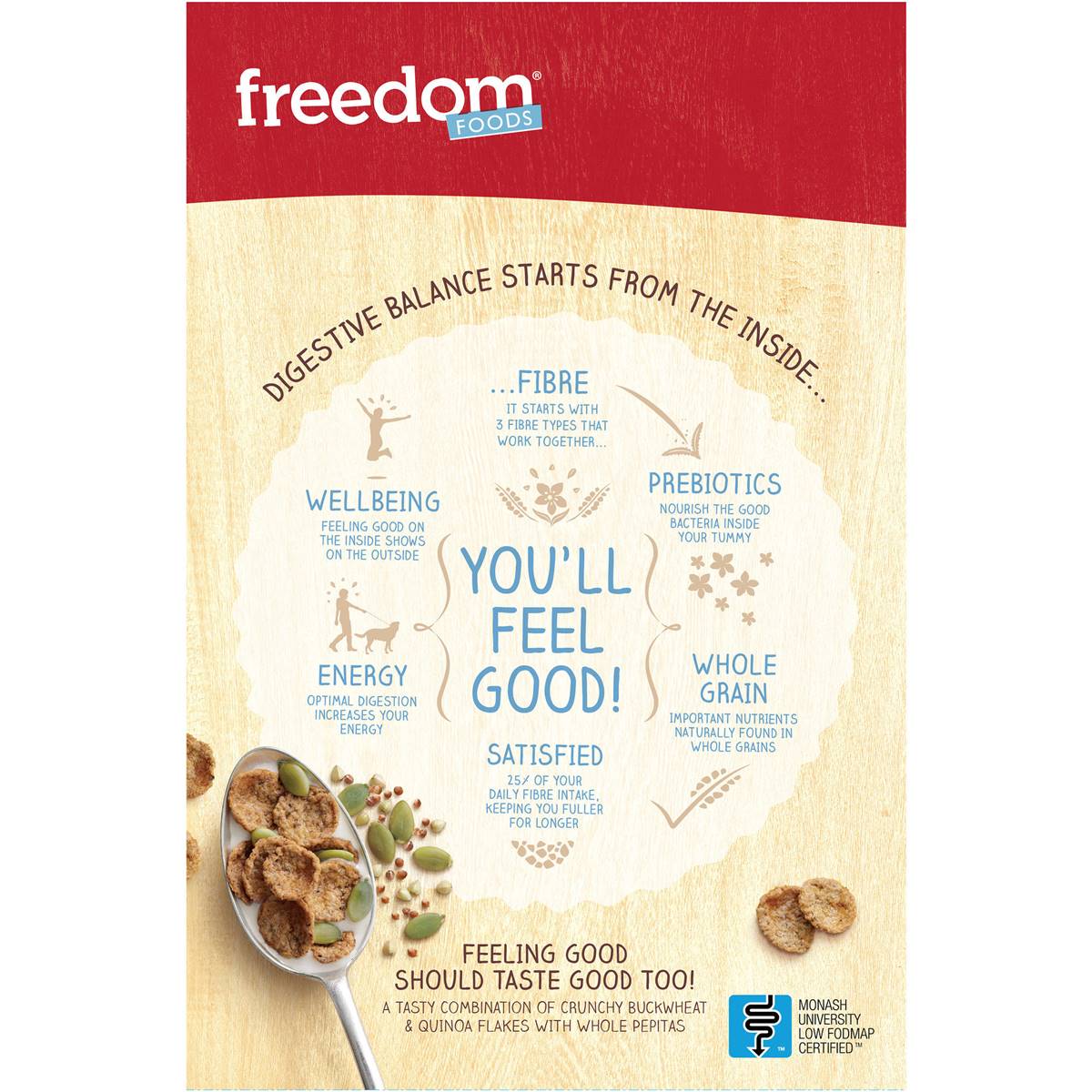 Freedom Foods Cereal Buckwheat & Quinoa 350g Woolworths