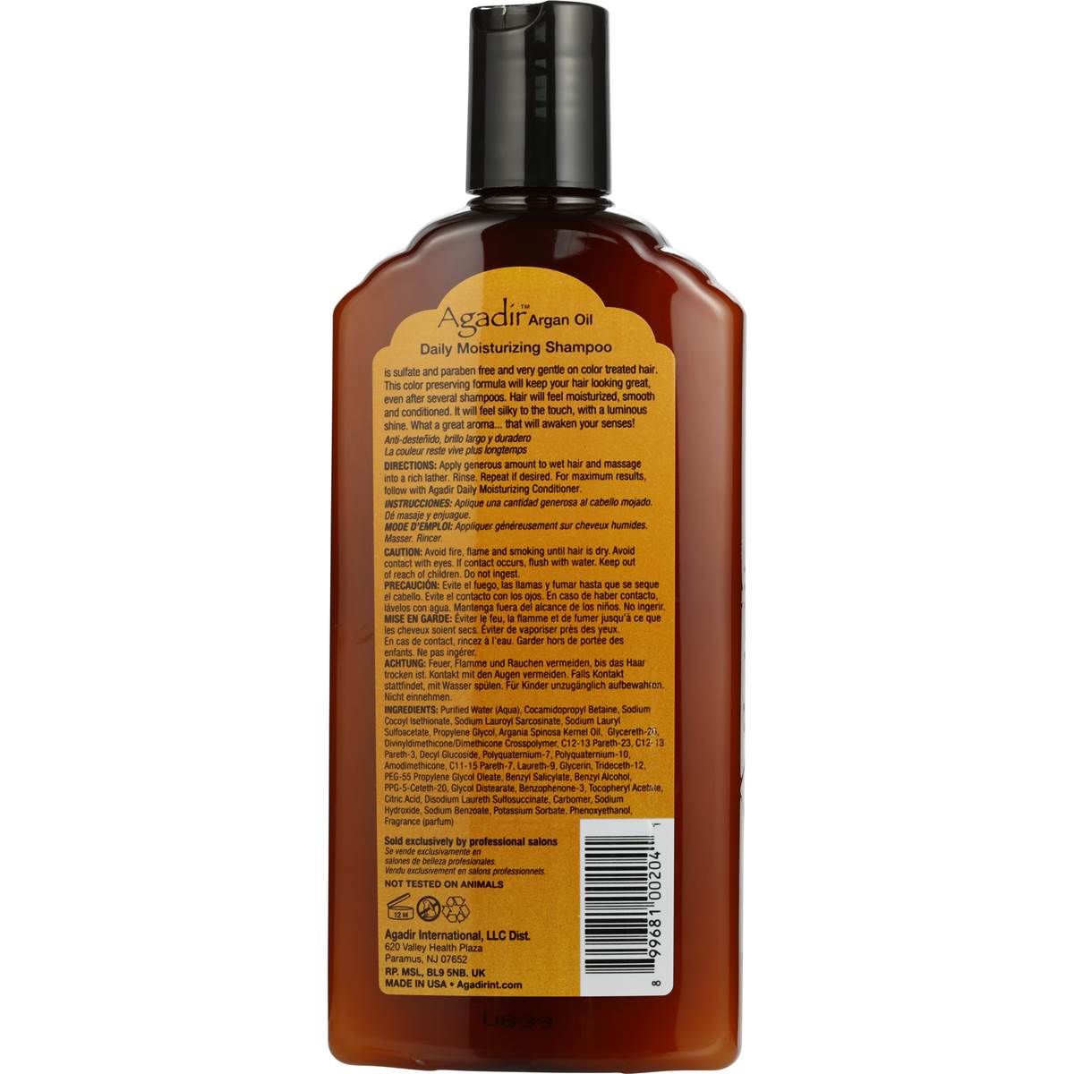 Agadir Argan Oil Shampoo Moisturising 366ml | Woolworths
