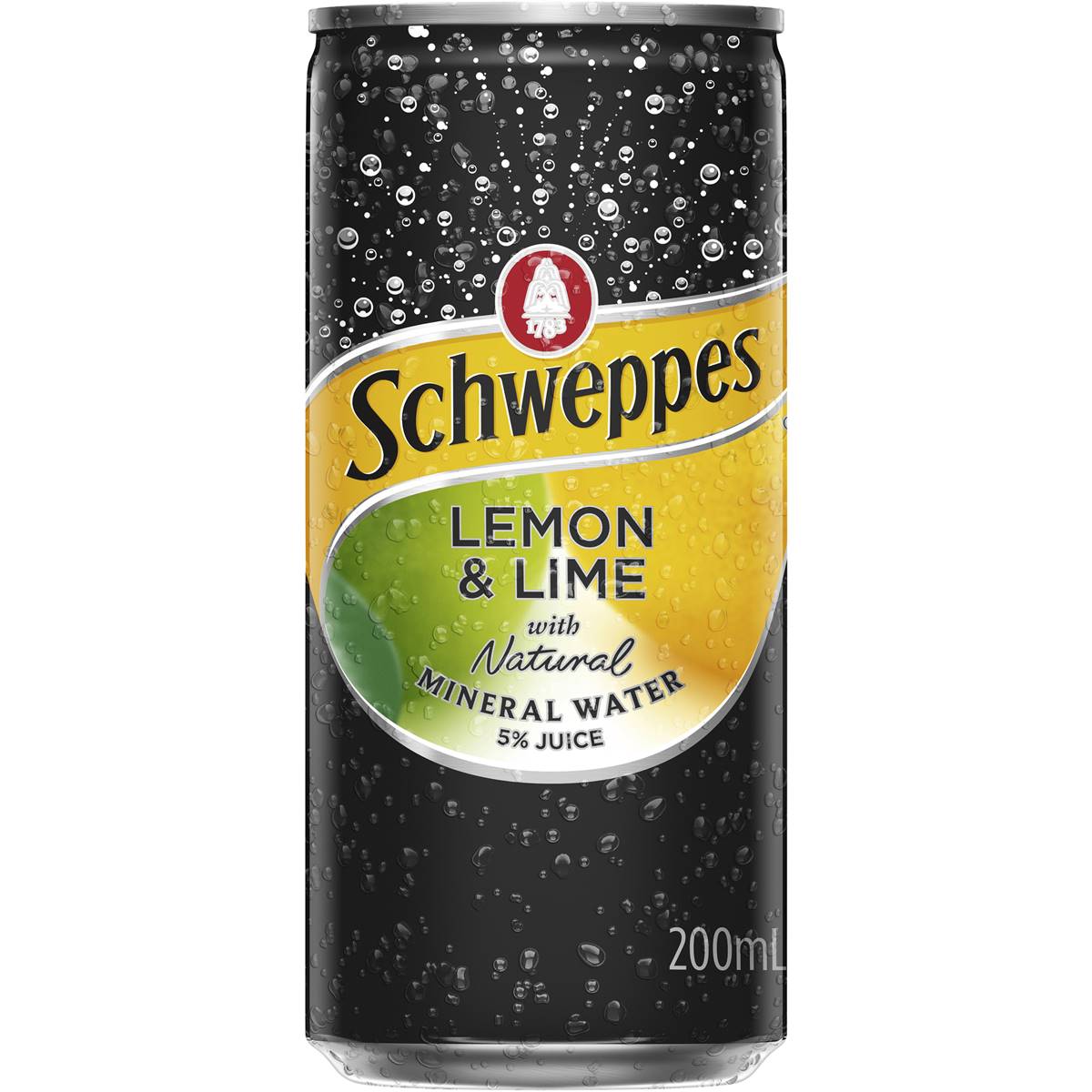 Schweppes Lemon Lime Natural Mineral Water Cans Multipack 200ml X 6 Pack Woolworths