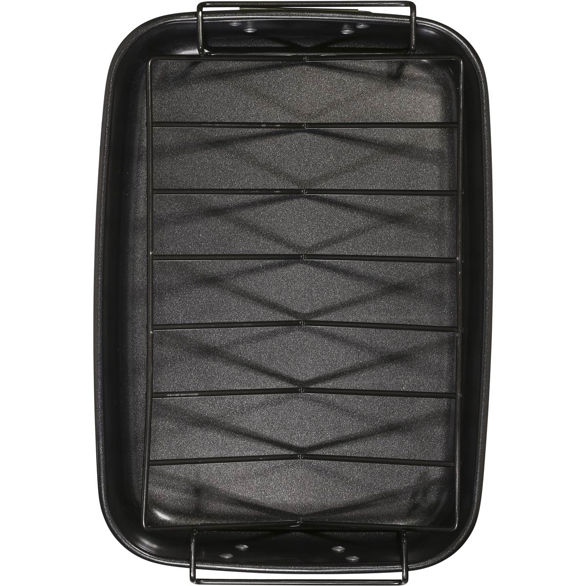 Essentials Cookware Roaster Pan With V Rack Each Woolworths