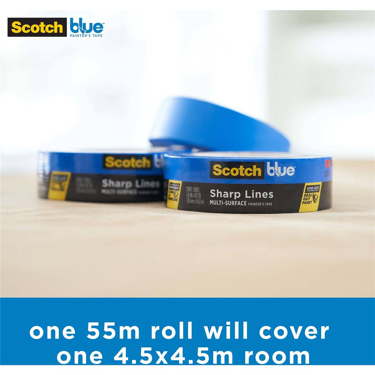 Scotch Blue Painters Tape 25mm X 55m Each Woolworths