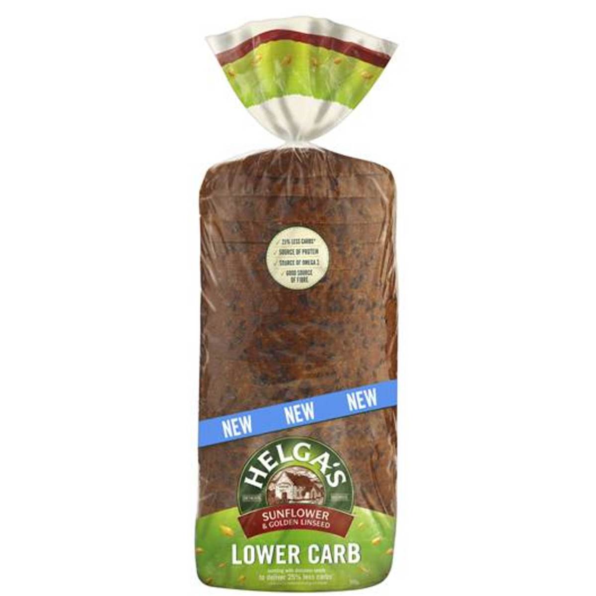Helga's Lower Carb Bread Sunflower & Golden Linseed
