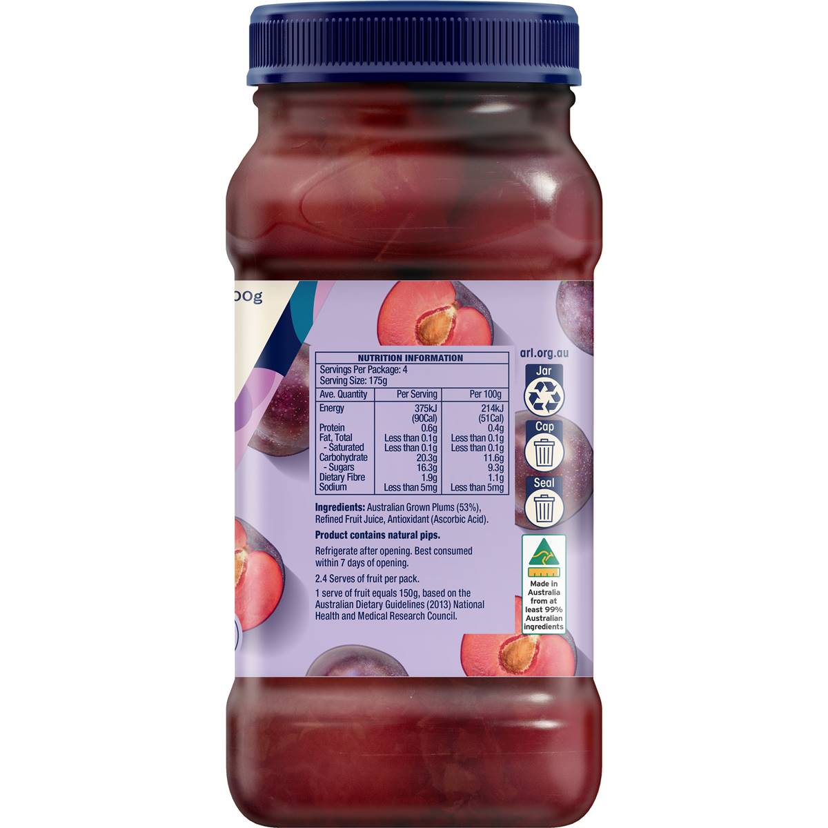 Goulburn Valley Whole Plums In Juice 700g Woolworths