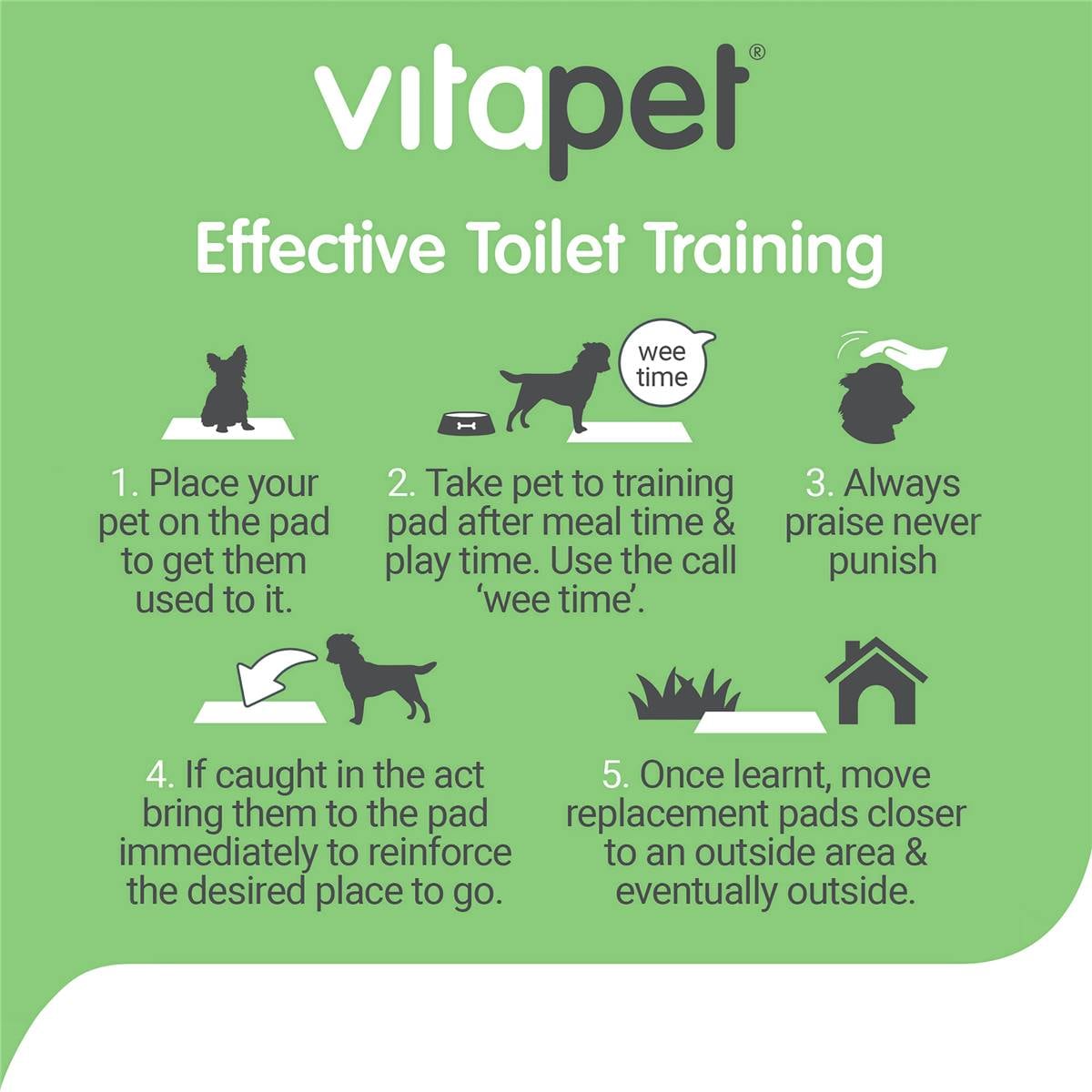 Vitapet Pet Training Pee Pads 7 Pack Woolworths