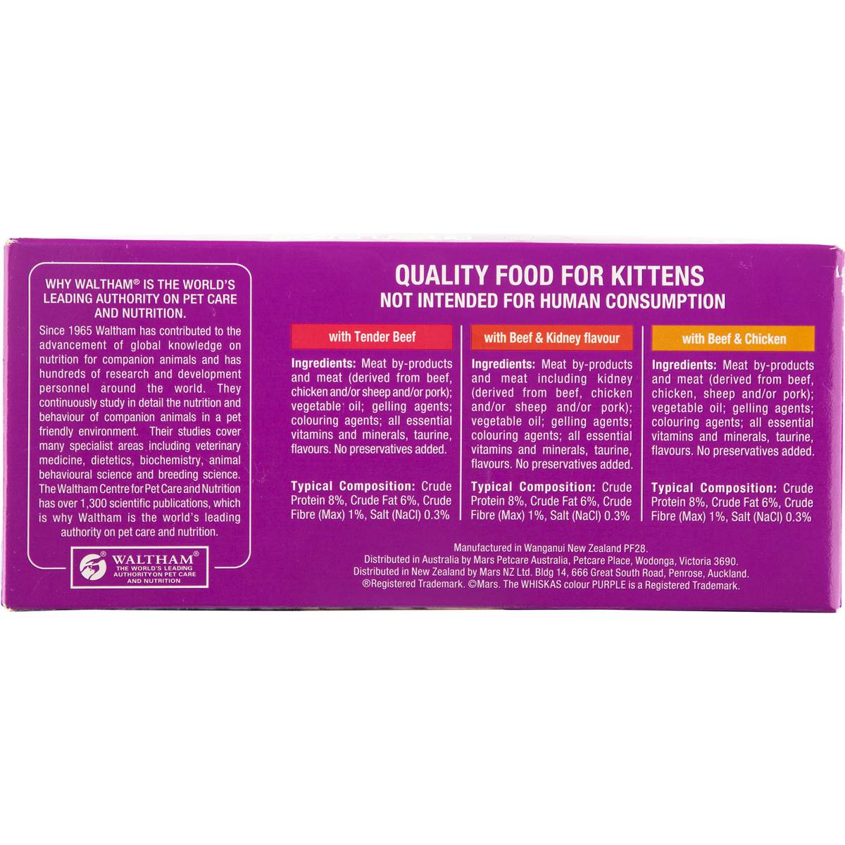 Whiskas Kitten Food Beef Multipack 12pk Woolworths