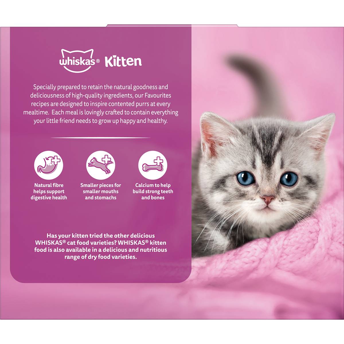 Whiskas Kitten Food Chicken Multipack 12pk Woolworths